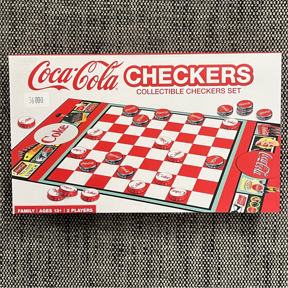 Coca Cola Collectible Checkers Game NWT